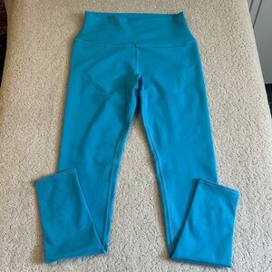 ALO Women's Yoga 7/8 High Waist Airlift Leggings Teal Color Size M 28 Inseam